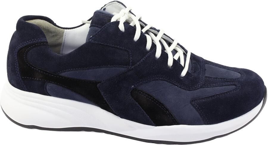 Durea donkerblauwe suède dames sneakers