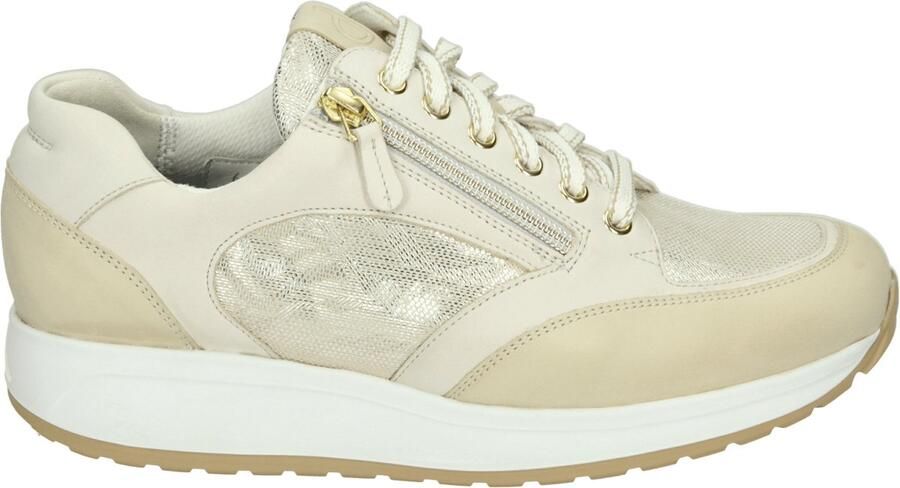 Durea 6322 K Lage sneakersDames sneakers Wit beige