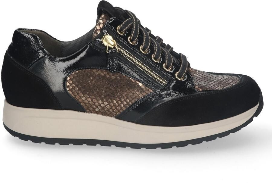 Durea 6322.608.2273 Zwart bruine sneaker