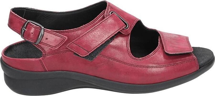Durea 7178~H~~~~~~~~~~~~~~~~~~~~~~~~ Platte sandalenDames Sandalen Rood - Foto 2