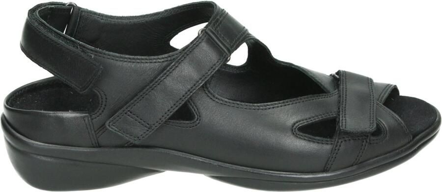 Durea 7258 G Volwassenen Platte sandalenDames Sandalen Kleur: Zwart