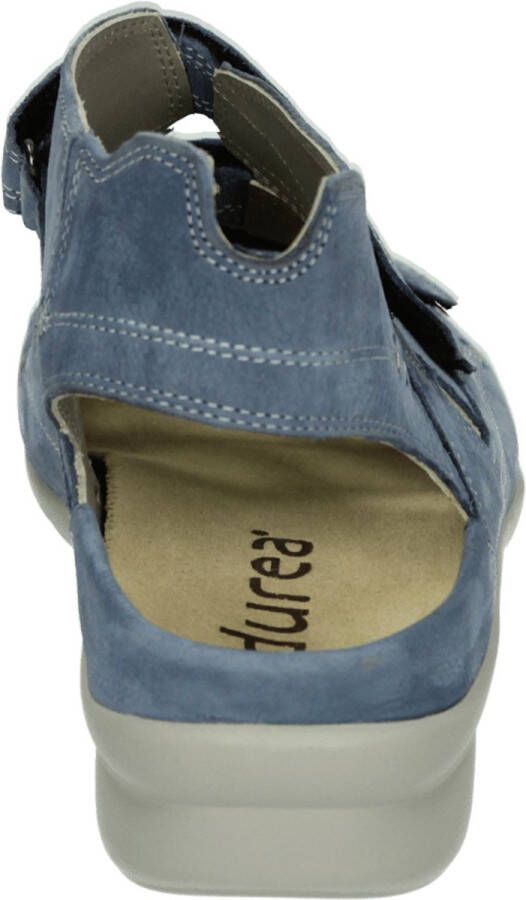 Durea 7272~H~~~~~~~~~~~~~~~~~~~~~~~~ Platte sandalenDames Sandalen Blauw