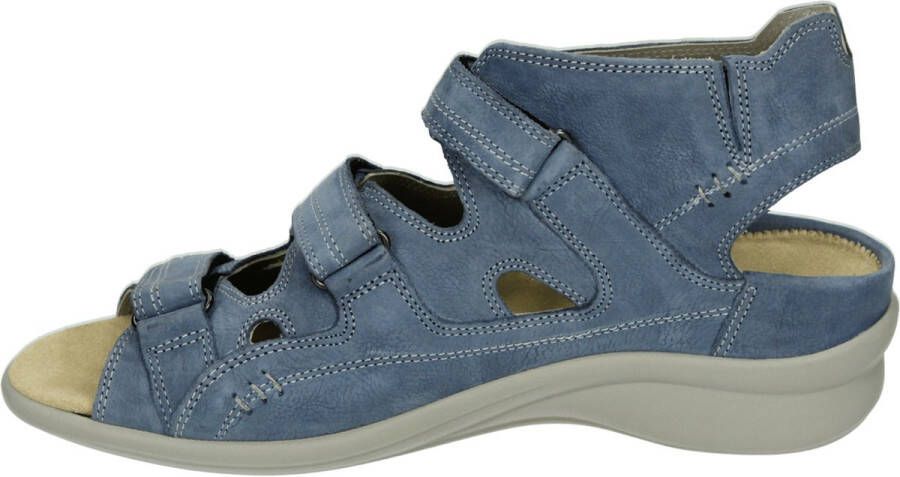 Durea 7272~H~~~~~~~~~~~~~~~~~~~~~~~~ Platte sandalenDames Sandalen Blauw - Foto 3