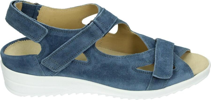 Durea 7419 G Platte sandalenDames Sandalen Blauw