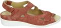 Durea 7419 G Platte sandalen Dames Sandalen Rood - Rood