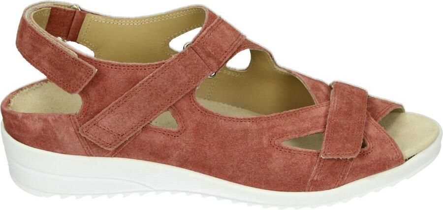 Durea 7419 G Platte sandalen Dames Sandalen Rood