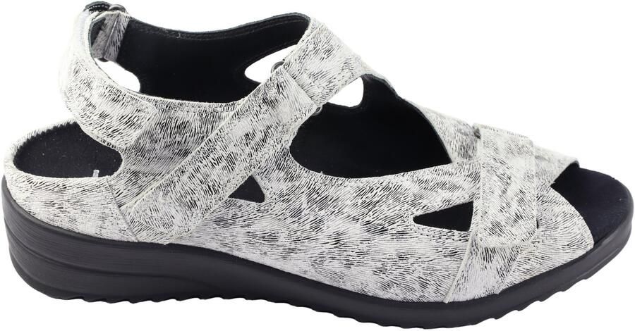 Durea 7419 Sandalen wit kombinatie