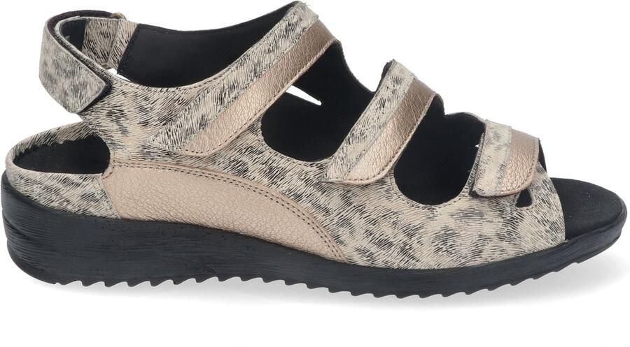 Durea 7426 K Platte sandalenDames Sandalen Wit beige