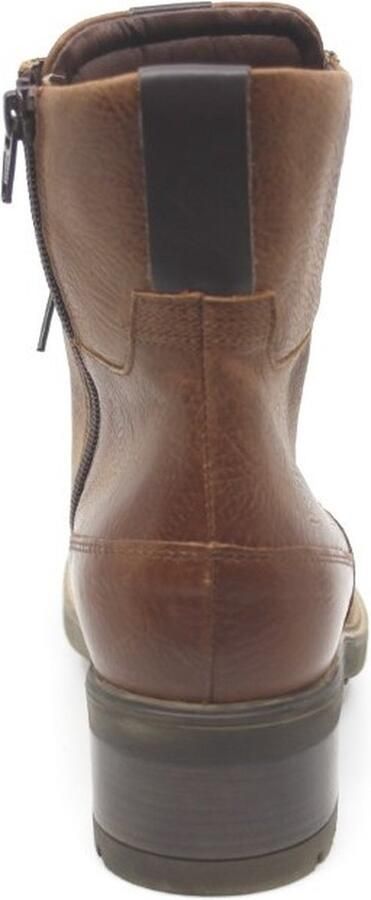 Durea 9725~H~~~~~~~~~~~~~~~~~~~~~~~~ Hoge sneakersVeterlaarzenDames veterschoenenDames sneakersHalf-hoge schoenen Cognac - Foto 4