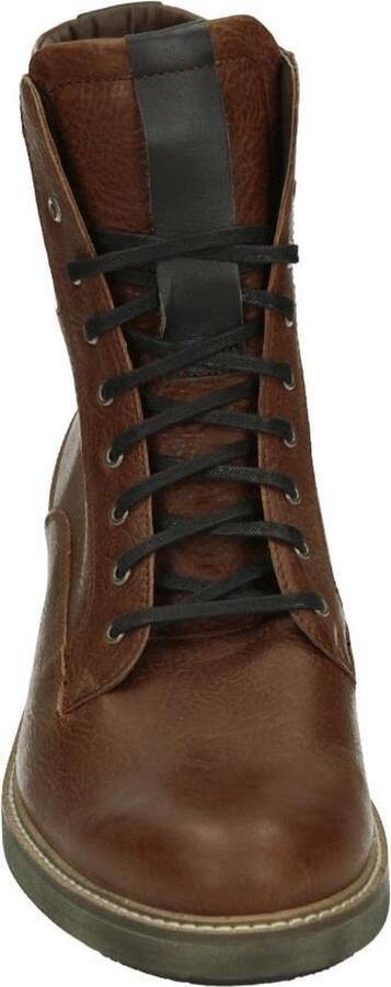 Durea 9725~H~~~~~~~~~~~~~~~~~~~~~~~~ Hoge sneakersVeterlaarzenDames veterschoenenDames sneakersHalf-hoge schoenen Cognac - Foto 5
