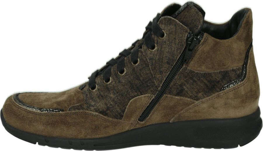 Durea 9735~G~GO~~~~~~~~~~~~~~~~~~~~~ Hoge sneakersVeterlaarzenDames veterschoenenDames sneakersHalf-hoge schoenen Bruin - Foto 4