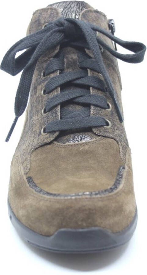 Durea 9735~G~GO~~~~~~~~~~~~~~~~~~~~~ Hoge sneakersVeterlaarzenDames veterschoenenDames sneakersHalf-hoge schoenen Bruin - Foto 6