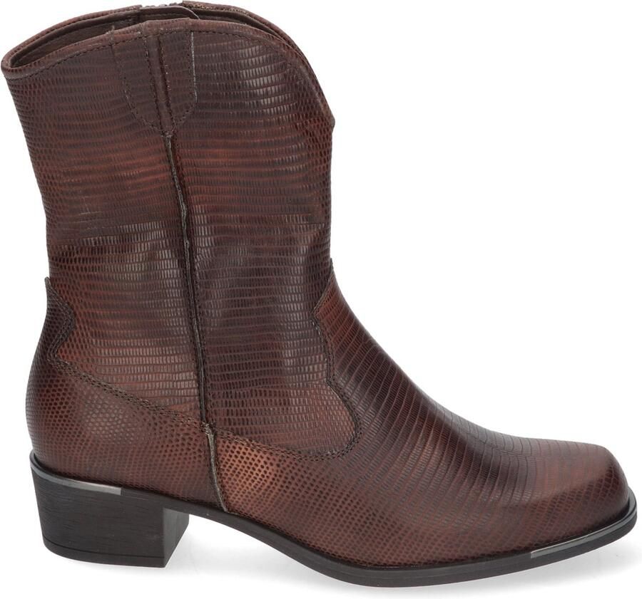 Durea 9753.998.1268-K dames enkellaarzen gekleed (4 5) bruin