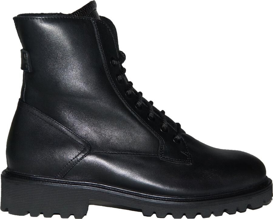 Durea 9769 K Hoge sneakersVeterbootsDames veterschoenenDames sneakersHalf-hoge schoenen Zwart