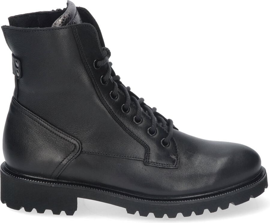 Durea 9769 K Hoge sneakersVeterbootsDames veterschoenenDames sneakersHalf-hoge schoenen Zwart