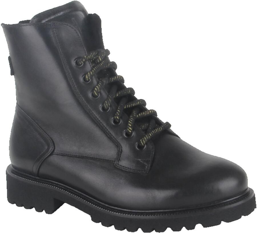 Durea 9769 K Hoge sneakers Veterboots Dames veterschoenen Dames sneakersHalf-hoge schoenen Zwart