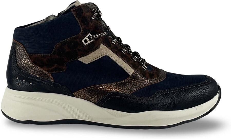 Durea 9778 Sneaker Zwart Donkerblauw K
