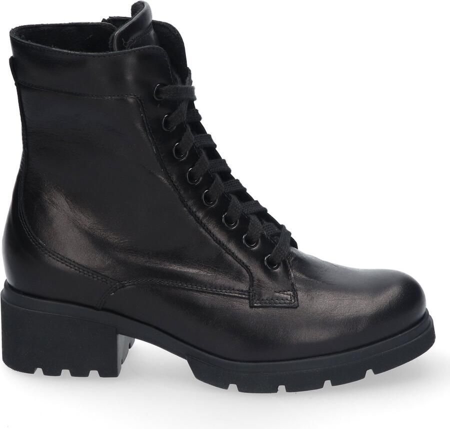 Durea 9785~K~~~~~~~~~~~~~~~~~~~~~~~~ Hoge sneakers Veterlaarzen Dames veterschoenen Dames sneakersHalf-hoge schoenen Zwart