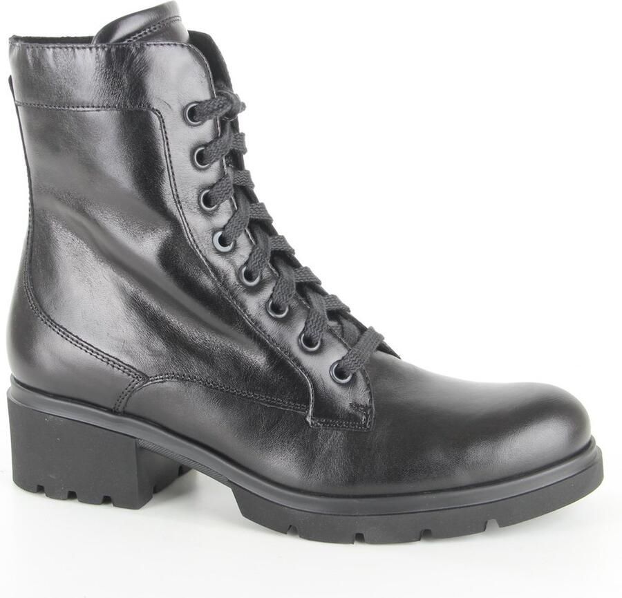 Durea 9785~K~~~~~~~~~~~~~~~~~~~~~~~~ Hoge sneakers Veterlaarzen Dames veterschoenen Dames sneakersHalf-hoge schoenen Zwart