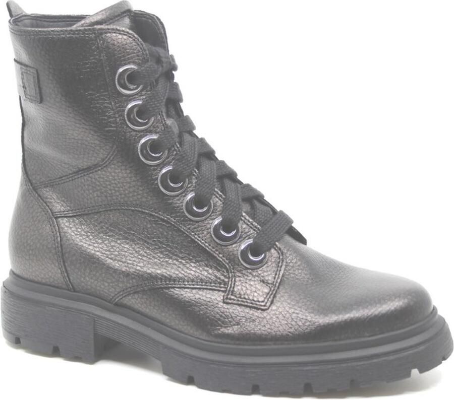 Durea 9809~H~~~~~~~~~~~~~~~~~~~~~~~~ Hoge sneakers Veterlaarzen Dames veterschoenen Dames sneakersHalf-hoge schoenen Grijs