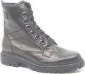 Durea 9809~H~~~~~~~~~~~~~~~~~~~~~~~~ Hoge sneakers Veterlaarzen Dames veterschoenen Dames sneakersHalf-hoge schoenen Grijs - Zwart