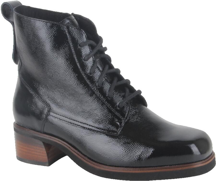 Durea 9813.828.4083-K dames veterboots gekleed (6) zwart