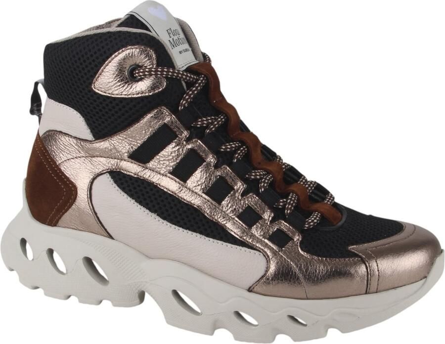 Durea 9831.605.1908-H dames veterboots sportief (5) metallic