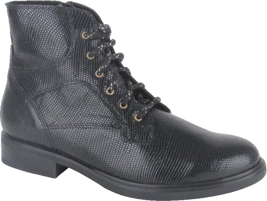 Durea 9832.832.1839-E dames veterboots gekleed (6) zwart