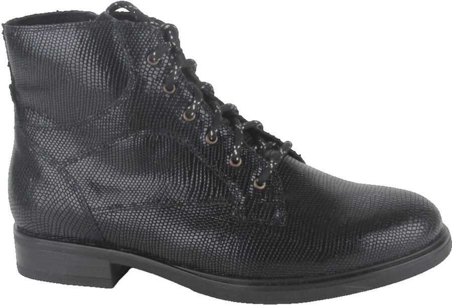 Durea 9832.838.1839-K dames veterboots gekleed (5) zwart