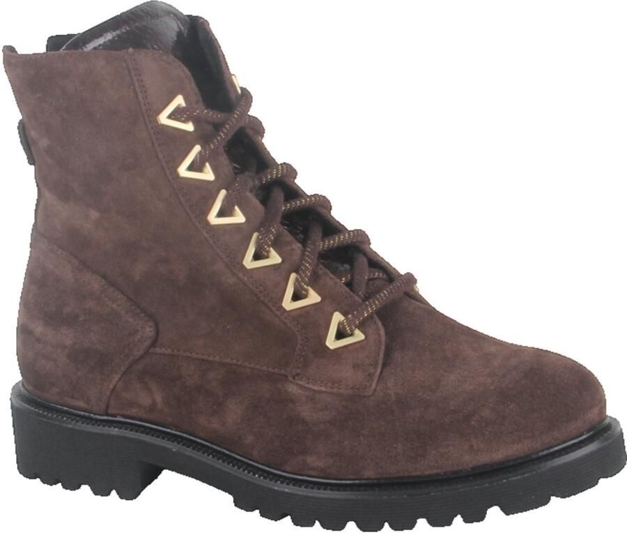 Durea 9838.188.2283-K dames veterboots sportief (6) bruin