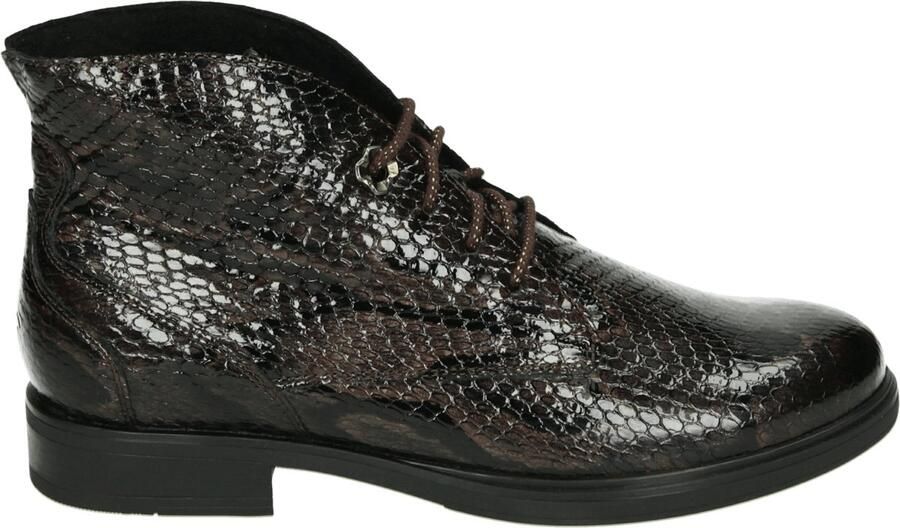 Durea 9840 G Hoge sneakers Veterboots Dames veterschoenen Dames sneakersHalf-hoge schoenen Bruin