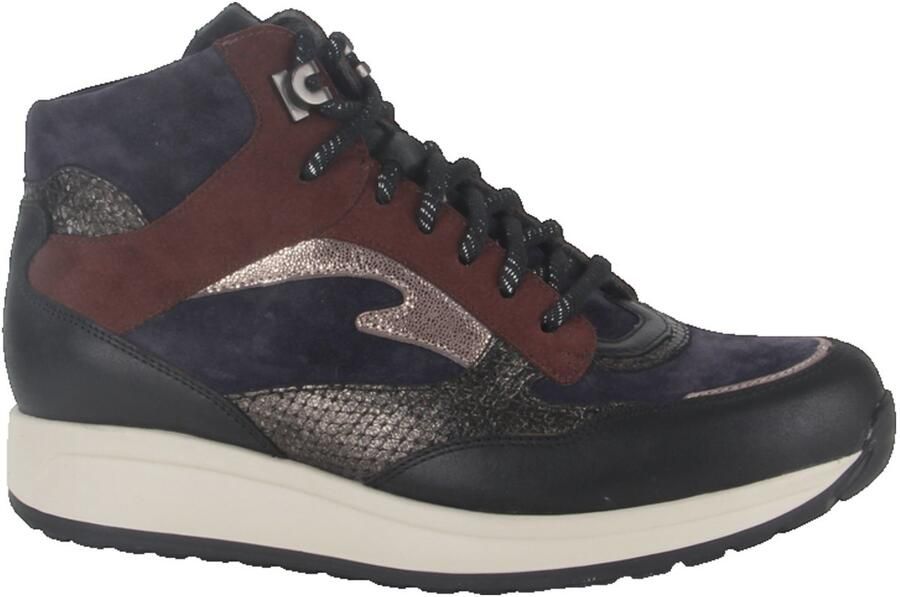 Durea 9842.604.2316-G dames veterboots sportief (6) blauw