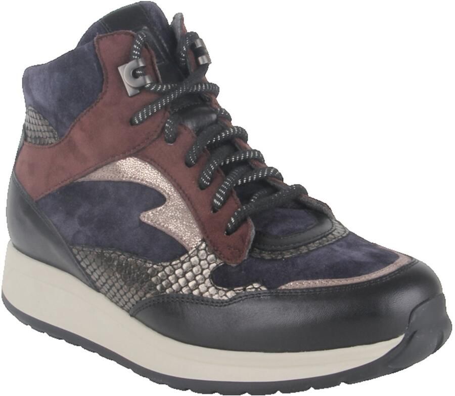 Durea 9842.608.2316-K dames veterboots sportief (4) blauw