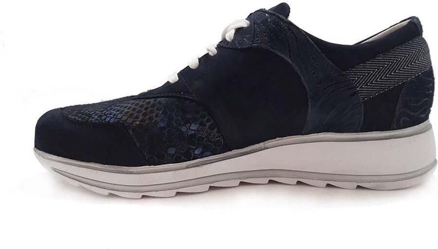 Durea 6225 685 9633 blauwe sneaker met stretch wijdte H - Foto 5