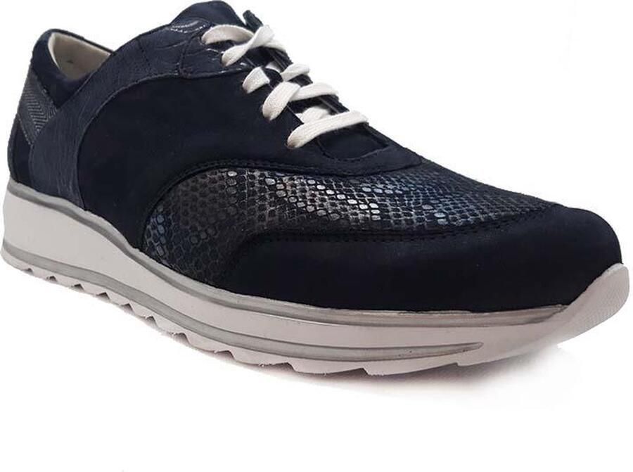 Durea 6225 685 9633 blauwe sneaker met stretch wijdte H - Foto 2