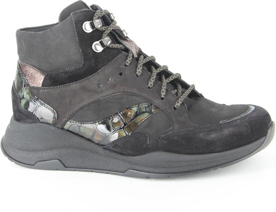 Durea Dames Enkelboot 9755-685-0005 Zwart Combi Wijdete H ½ - Foto 2