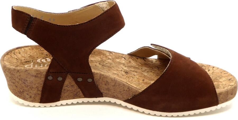 Durea Dames Sandaal 7400-024-9022 Bruin Wijdte G (40.5) - Foto 8
