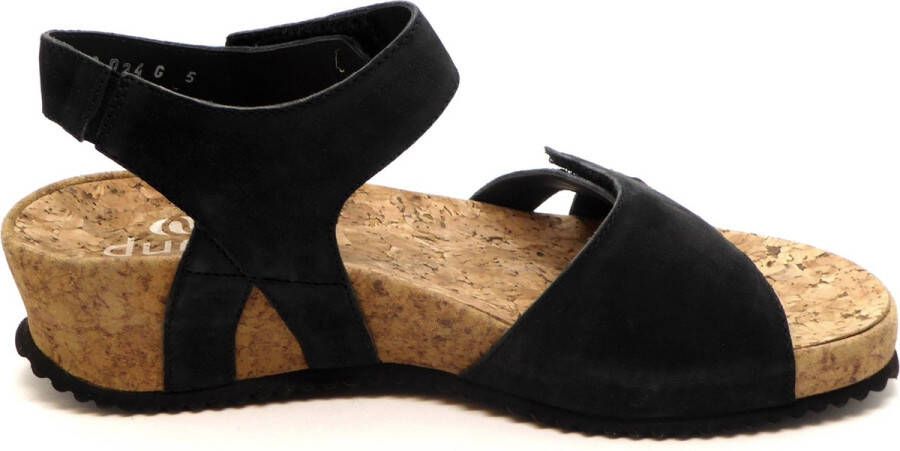 Durea Dames Sandaal 7400-024-9024 Zwart Wijdte G (37.5) - Foto 4