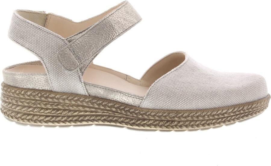 Durea 5924 H Sandalen met hak Dames Sandalen Wit beige