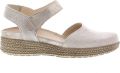 Durea 5924 H Sandalen met hak Dames Sandalen Wit beige - Beige