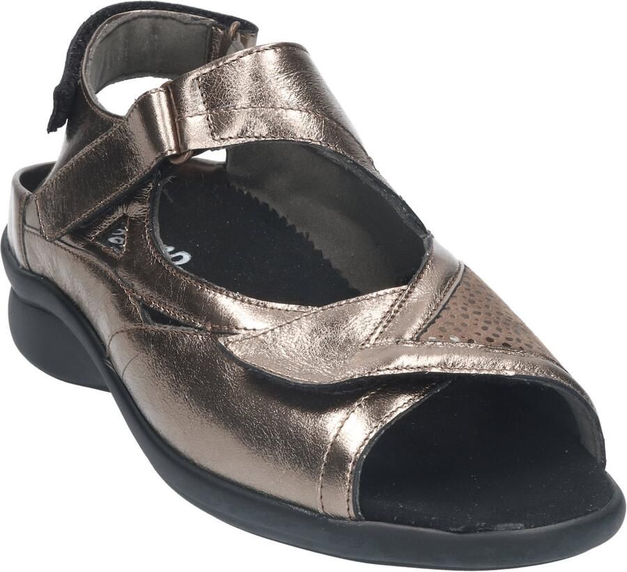 Durea Dames sandalen wijdte M extra breed Uitneembaar voetbed 7408.220.2004 Brons