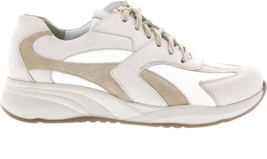 Durea 6316 H Lage sneakersDames sneakers Wit beige - Foto 2