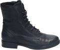 Durea Dames Veterboot 9826-835-1898 Zwart Wijdte H (40.5) - Zwart