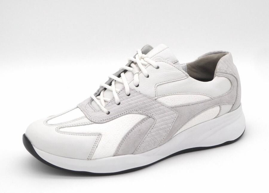 Durea Dames Veterschoen 6316-605-2081 Wit Combi Wijdte H (41)