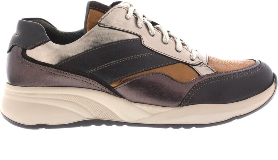 Durea Dames Veterschoenen 6308-605-1878 Fleur Dk Bruin Donkerbruin