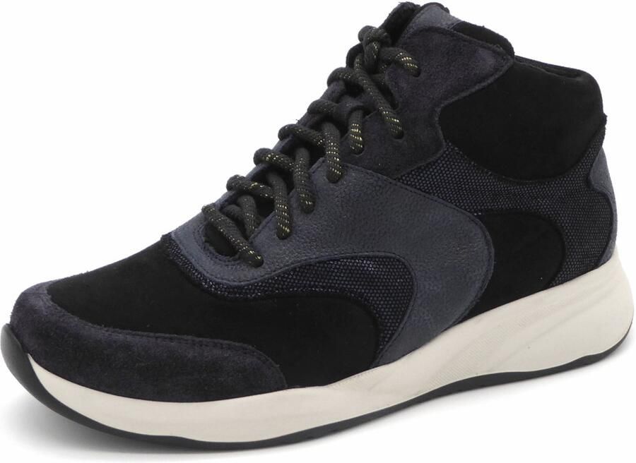 Durea Flex Dames Veterboot 9835-608-2293 Blauw Zwart Wijdte K (41)