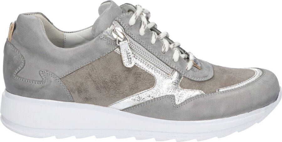 Durea Grijze Sneakers Wijdte H
