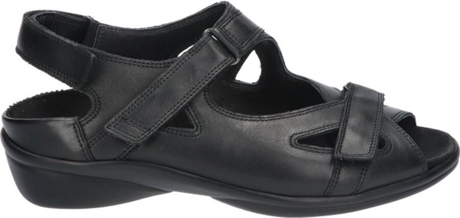Durea 7258 G Volwassenen Platte sandalenDames Sandalen Kleur: Zwart - Foto 4