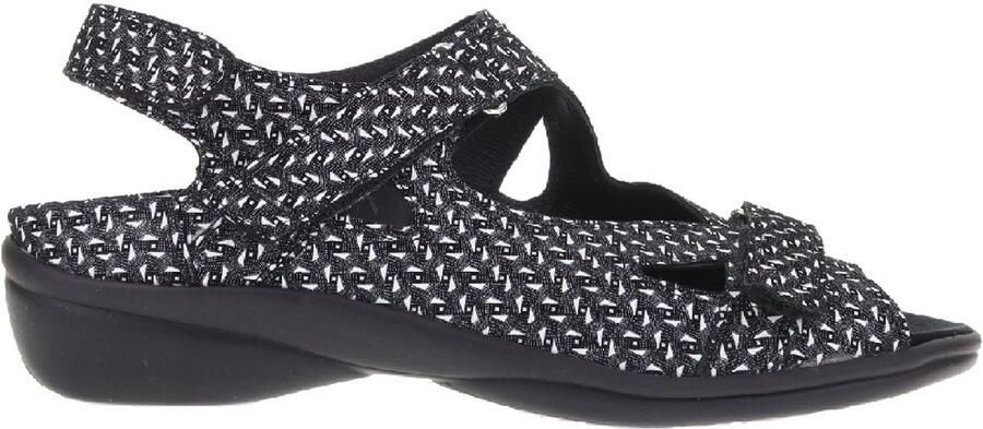 Durea klittenband sandaal 7258 216 8827 Zwart combi - Foto 2