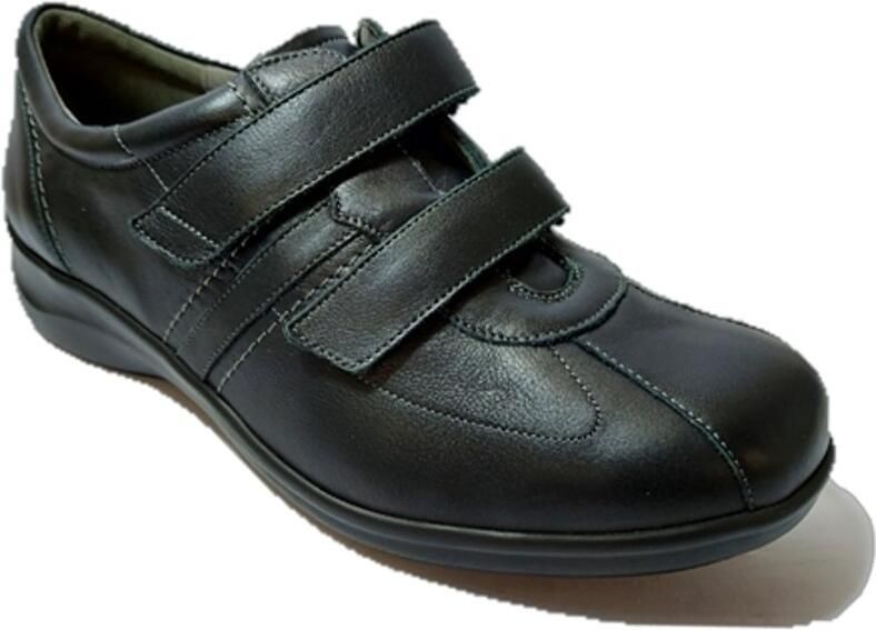 Durea Dames Klittenbandschoen 6096-5027 Zwart Wijdte K - Foto 2